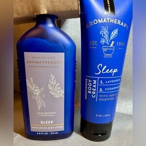 Bath & Body Works aromatherapy SLEEP-2-LAVENDER+CEDARWOOD-& CEDERWOOD+VANILLA